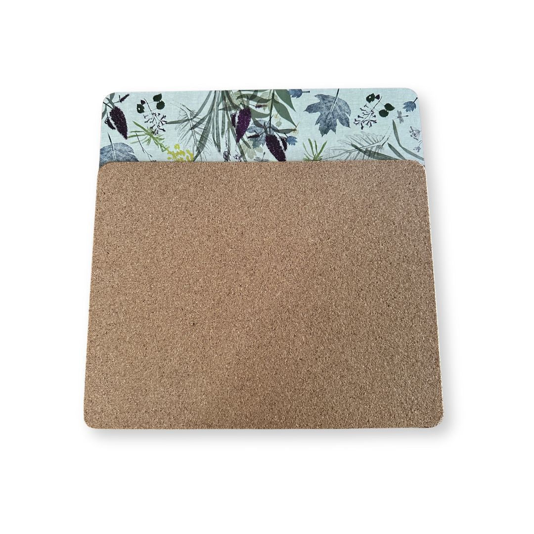 Trudy Rice 'Lorne Gardens' Inspired 6-Piece Cork-Backed Placemat Set - placemats - Zanlana Design and Home Decor