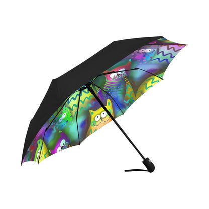 Cats Anti-UV Auto-Foldable Umbrella - Auto-Foldable Umbrella (Underside Printing) - Zanlana Design and Home Decor