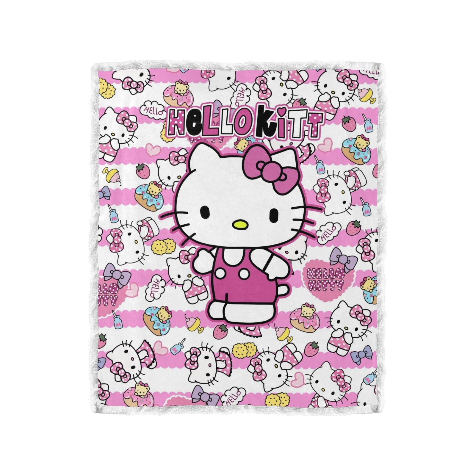Hello Kitty Double Layer Short Plush Blanket 50"X60" - Double Layer Short Plush Blanket 50"x60" - Zanlana Design and Home Decor