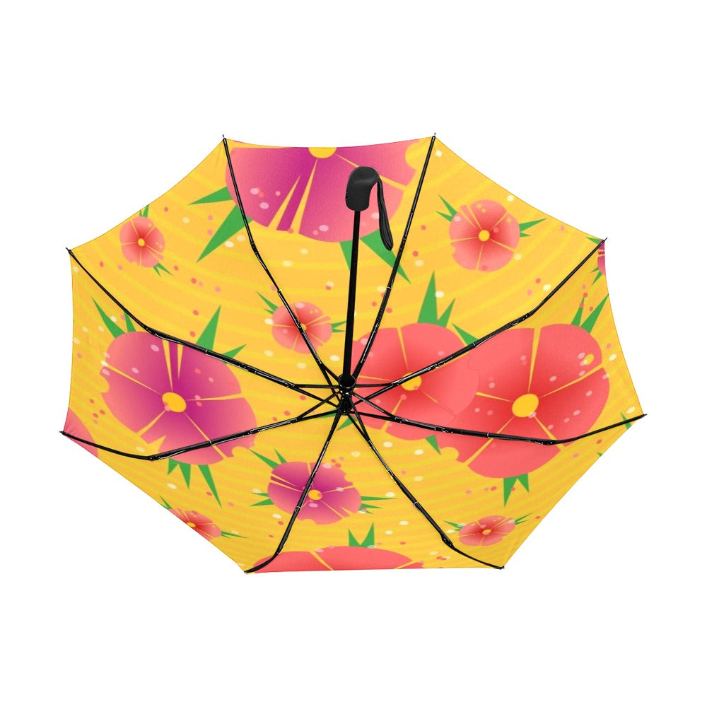 Tropical Buzz Anti-UV Auto-Foldable Umbrella - Auto-Foldable Umbrella (Underside Printing) - Zanlana Design and Home Decor