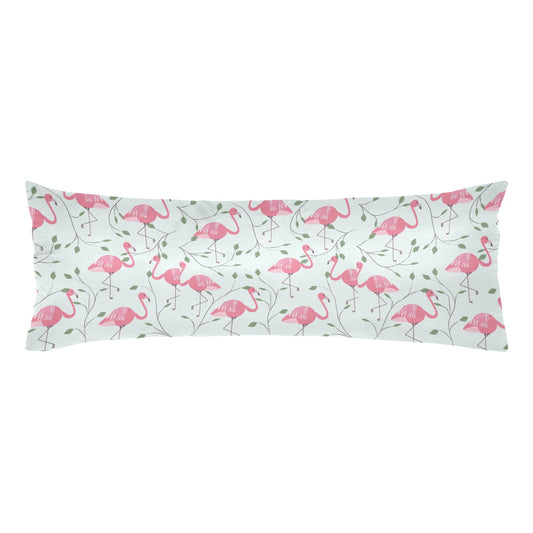 Pink Flamingo Body Pillow Case 20" x 54" - Body Pillow Case - Zanlana Design and Home Decor