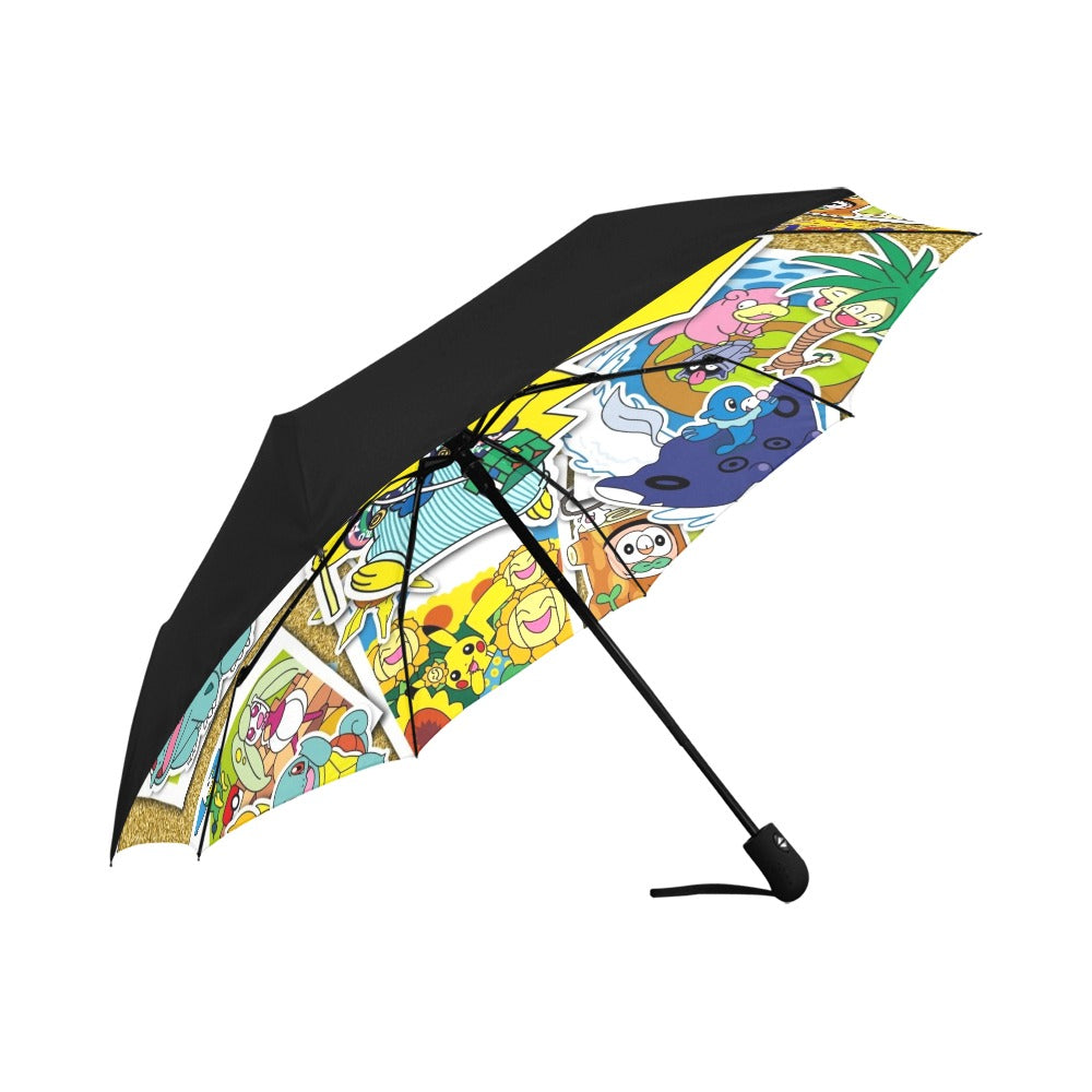 Pokemon Anti-UV Auto-Foldable Umbrella - Auto-Foldable Umbrella (Underside Printing) - Zanlana Design and Home Decor