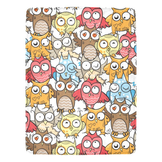 Owls Ultra-Soft Micro Fleece Blanket - Blanket - Zanlana Design and Home Decor