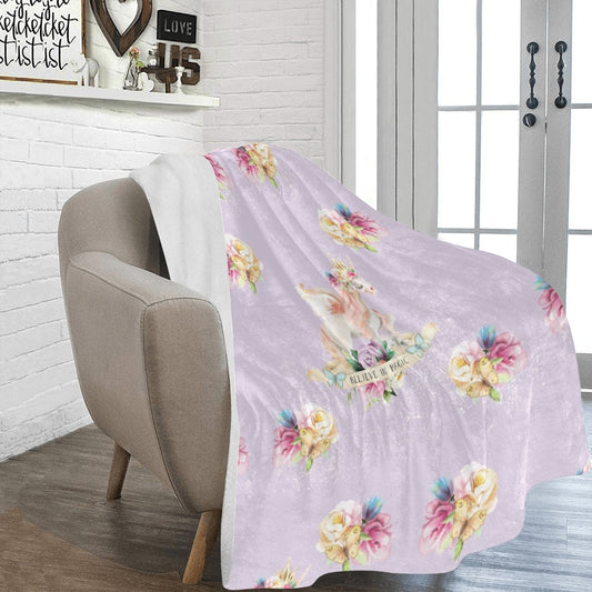 Believe In Magic Unicorn Ultra-Soft Micro Fleece Blanket - Blanket - Zanlana Design and Home Decor