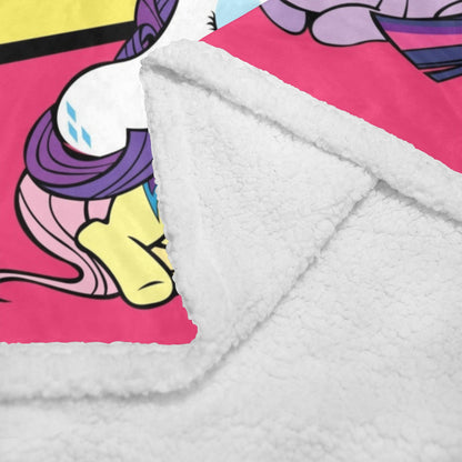 My Little Pony Double Layer Short Plush Blanket 50"X60" - Double Layer Short Plush Blanket 50"x60" - Zanlana Design and Home Decor