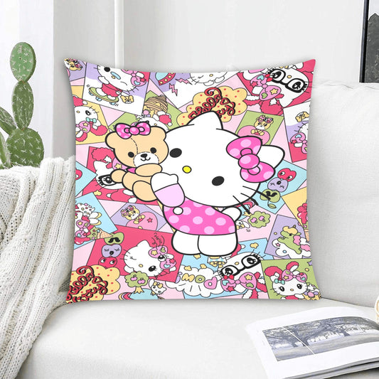 Hello Kitty Zippered Cushion Cover 20"x20" - Pillow Case - Zanlana Design and Home Decor