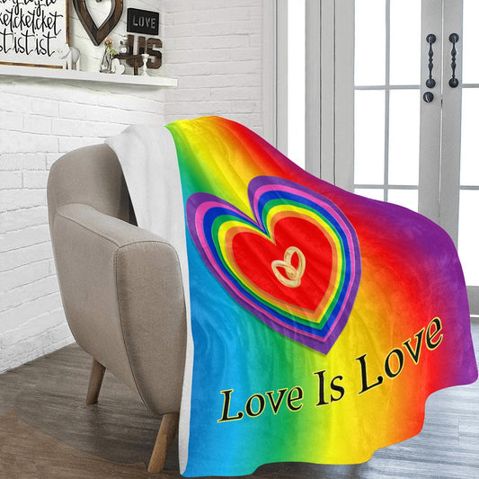 Love is Love Ultra-Soft Micro Fleece Blanket - Blanket - Zanlana Design and Home Decor