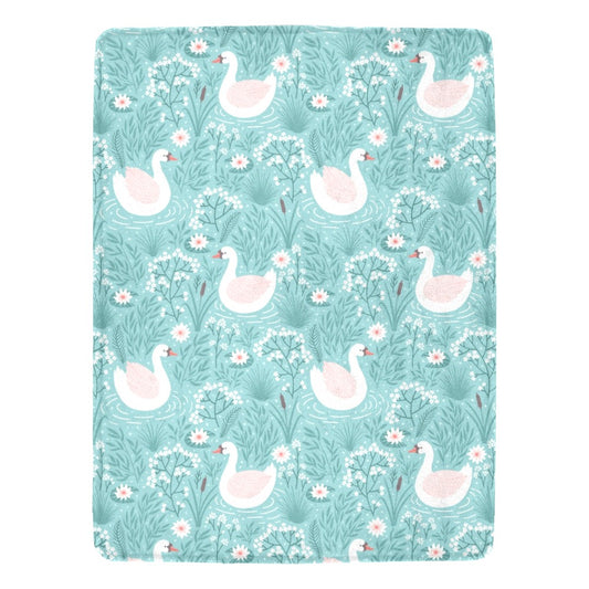 Swan Lake Ultra-Soft Micro Fleece Blanket - Blanket - Zanlana Design and Home Decor