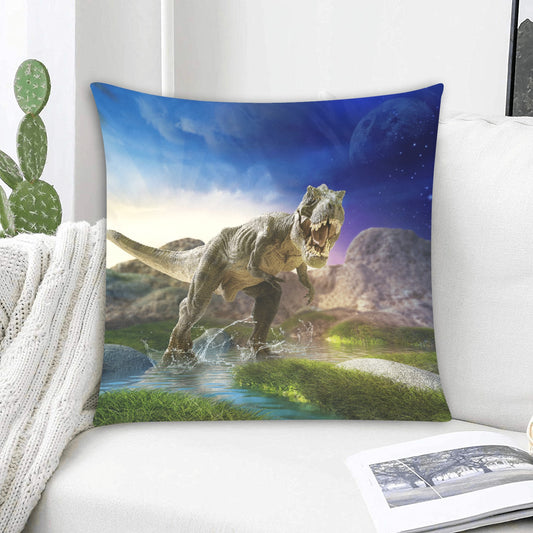 Dinosaur Zippered Cushion Cover 20"x20" - Pillow Case - Zanlana Design and Home Decor