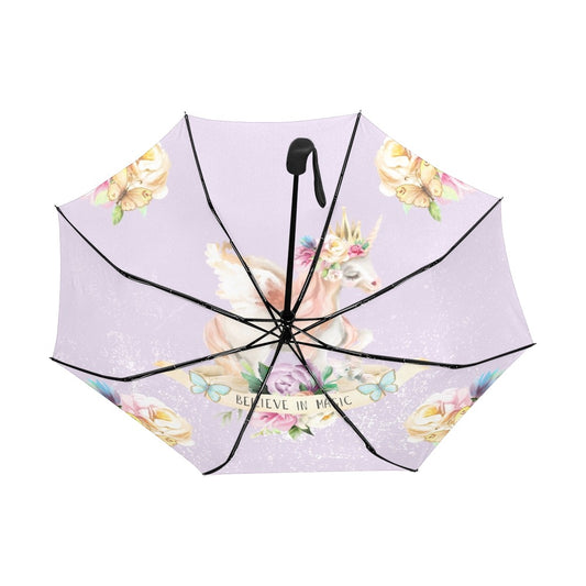 Believe In Magic Anti-UV Auto-Foldable Umbrella - Auto-Foldable Umbrella (Underside Printing) - Zanlana Design and Home Decor
