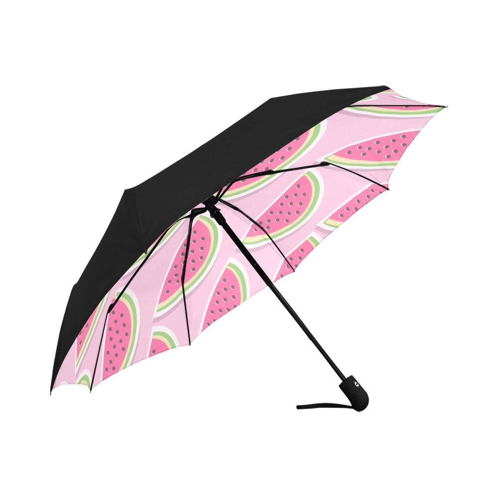 Watermelon Bliss Anti-UV Auto-Foldable Umbrella - Auto-Foldable Umbrella (Underside Printing) - Zanlana Design and Home Decor