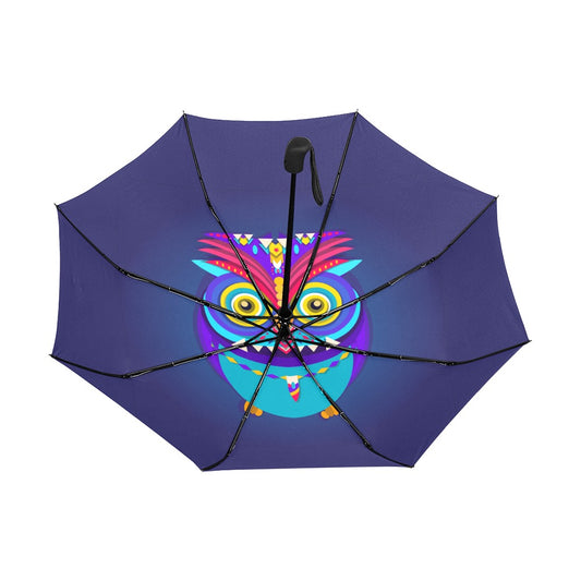Owl Anti-UV Auto-Foldable Umbrella - Auto-Foldable Umbrella (Underside Printing) - Zanlana Design and Home Decor
