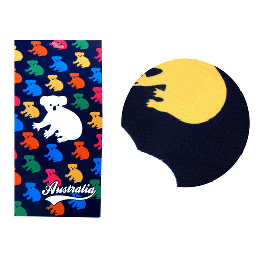 Fluffy Koala Printed Microfiber Beach Towel 75 x 152 cm - Beach Towels - Zanlana Design and Home Decor