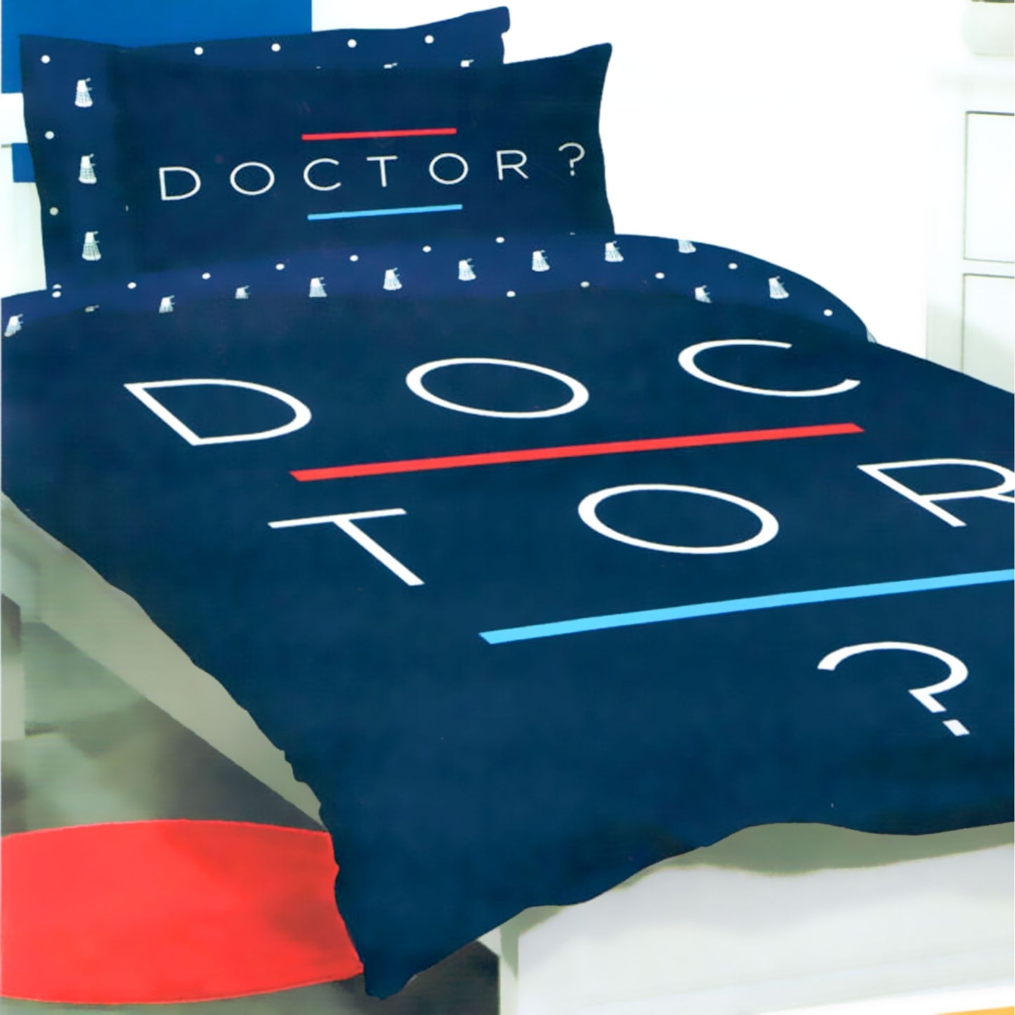 Doctor Who Quilt Cover Set Double - Home & Garden > Bedding - Zanlana Design and Home Decor