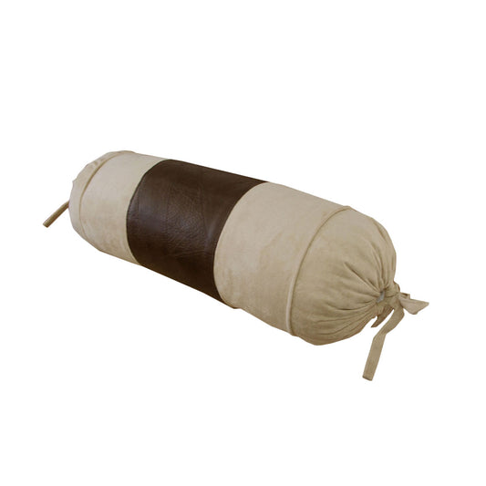 Phase 2 Studio Faux Suede/Faux Leather Neckroll Cover 15 x 35 cm - Home & Garden > Bedding - Zanlana Design and Home Decor