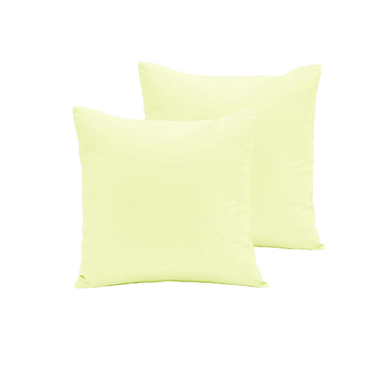 Pair of Polyester Cotton European Pillowcases Buttercup - Home & Garden > Bedding - Zanlana Design and Home Decor