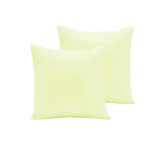 Pair of Polyester Cotton European Pillowcases Ivory - Home & Garden > Bedding - Zanlana Design and Home Decor