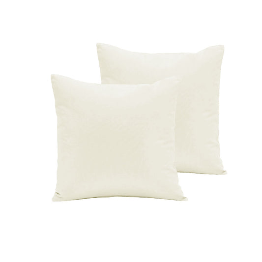 Pair of Polyester Cotton European Pillowcases Off White - Home & Garden > Bedding - Zanlana Design and Home Decor
