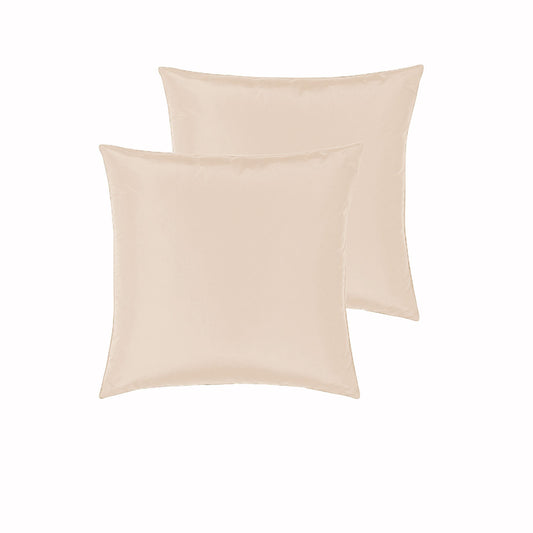 PepperMIll Satin European Pillowcases ( Pair ) APRICOT - Home & Garden > Bedding - Zanlana Design and Home Decor
