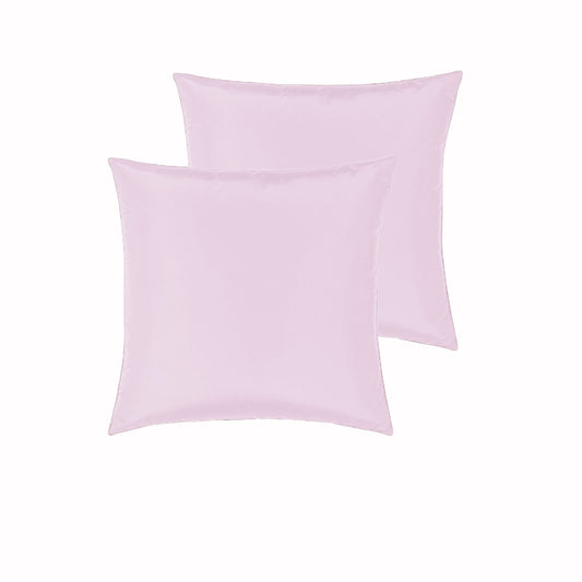 PepperMIll Satin European Pillowcases ( Pair ) PINK - Home & Garden > Bedding - Zanlana Design and Home Decor