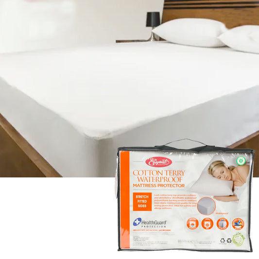 Easyrest Cotton Terry Waterproof Mattress Protector - Single - Home & Garden > Bedding - Zanlana Design and Home Decor
