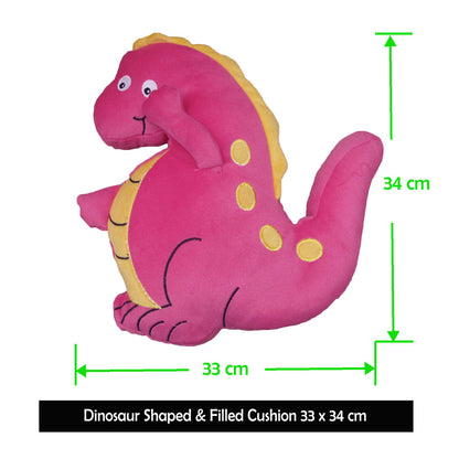 Dinosaur Pink Shaped Kids Filled Cushion - Home & Garden > Bedding - Zanlana Design and Home Decor