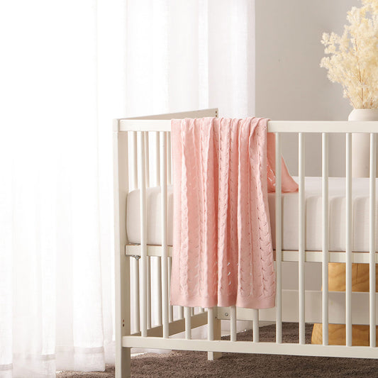 Little Gem Lyla Blush Cotton Baby Blanket 75 x 100 cm - Baby Blanket - Zanlana Design and Home Decor