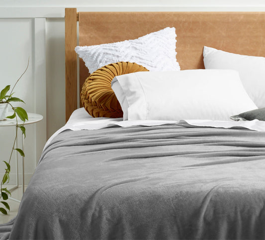 Accessorize Super Soft Blanket Queen/King Grey - Blankets - Zanlana Design and Home Decor