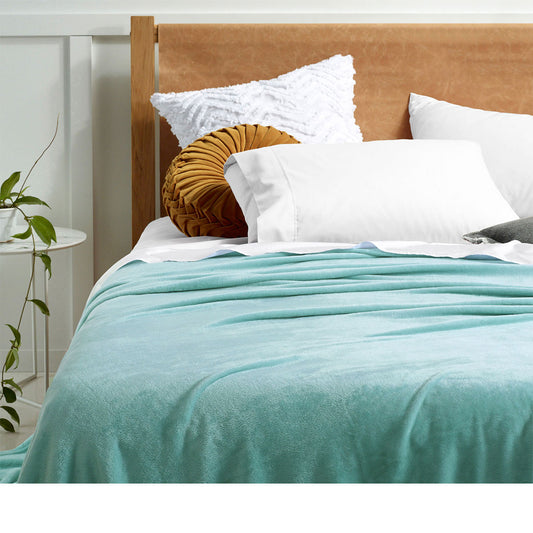 Accessorize Super Soft Blanket Single Size 160 x 240 cm Mist - Home & Garden > Bedding - Zanlana Design and Home Decor