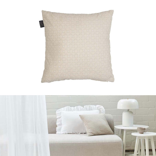 Bedding House Chelsy Sand Square Filled Cushion 40cm x 40cm - Home & Garden > Bedding - Zanlana Design and Home Decor