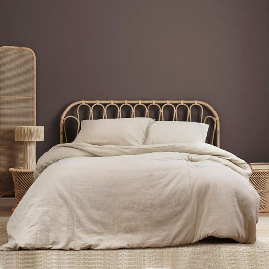 Ardor Earth Oatmeal Cotton Gauze Quilt Cover Set King - Home & Garden > Bedding - Zanlana Design and Home Decor