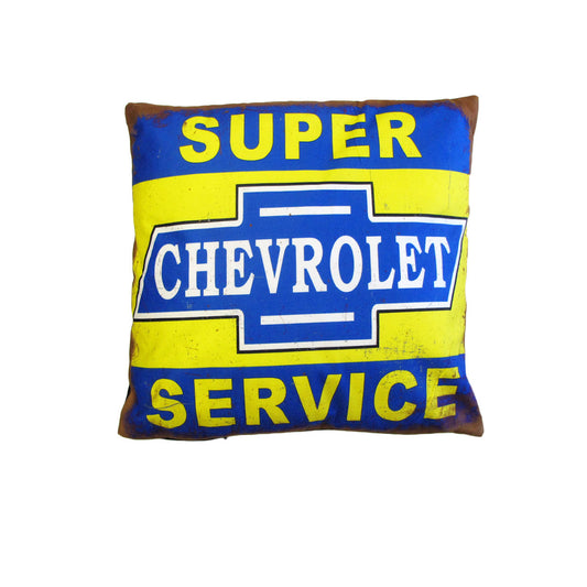 Australian Mancave Retro Cushion Chevrolet Super Service 40 x 40 cm - Cushion Covers - Zanlana Design and Home Decor