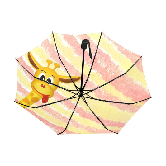 Giraffe Anti-UV Auto-Foldable Umbrella - Auto-Foldable Umbrella (Underside Printing) - Zanlana Design and Home Decor