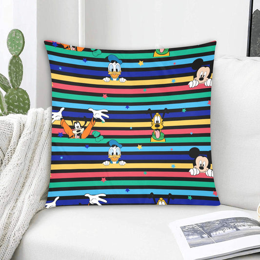Duck, Mouse, Dog Zippered Cushion Cover 20"x20" - Pillow Case - Zanlana Design and Home Decor