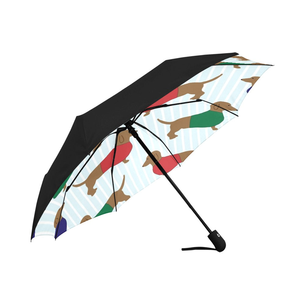 Dachshund Anti-UV Auto-Foldable Umbrella - Auto-Foldable Umbrella (Underside Printing) - Zanlana Design and Home Decor