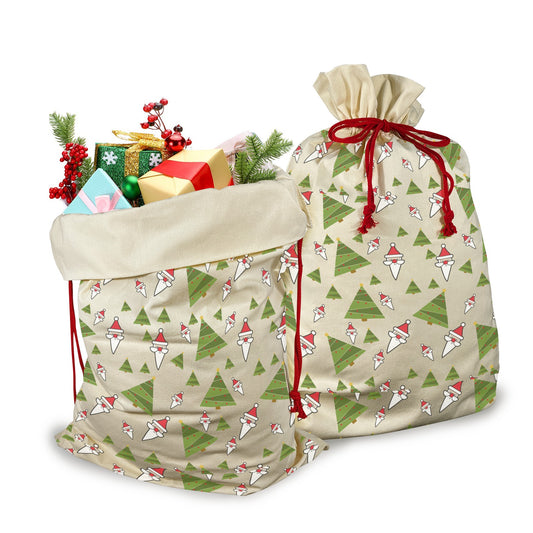 Christmas Themed Drawstring Bag 21"x32" - Drawstring Bag 21"x32" (Two Sides) - Zanlana Design and Home Decor