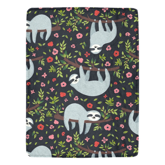 Sloth Ultra-Soft Micro Fleece Blanket - Blanket - Zanlana Design and Home Decor
