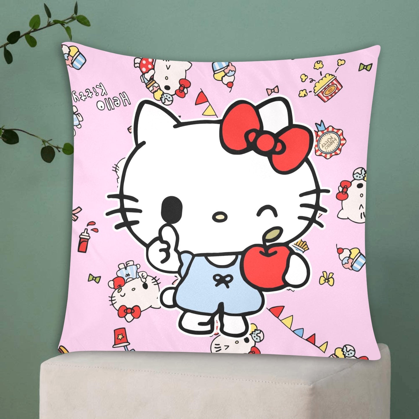 Hello Kitty 5 Zippered Cushion Cover 20"x20" - Pillow Case - Zanlana Design and Home Decor