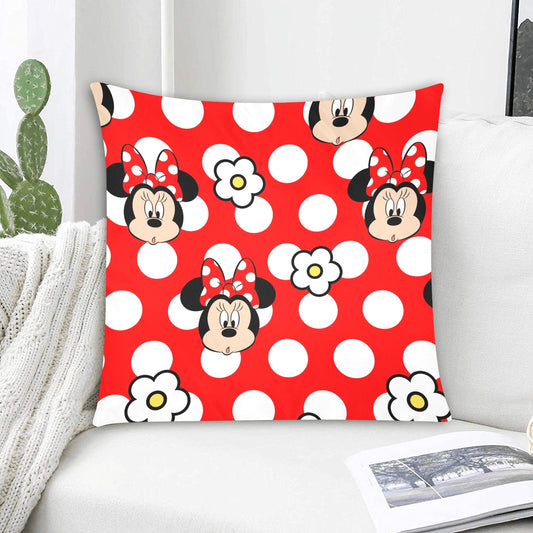 Minnie Mouse Zippered Cushion Cover 20"x20" - Pillow Case - Zanlana Design and Home Decor