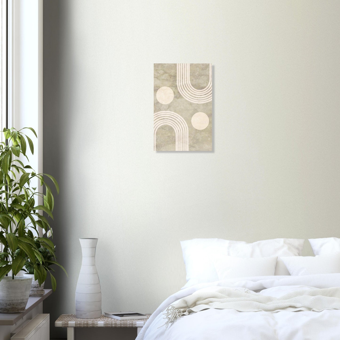 Gorgeous Neutral Tone Abstract Aluminum Print - Home & Garden > Wall Art - Zanlana Design and Home Decor