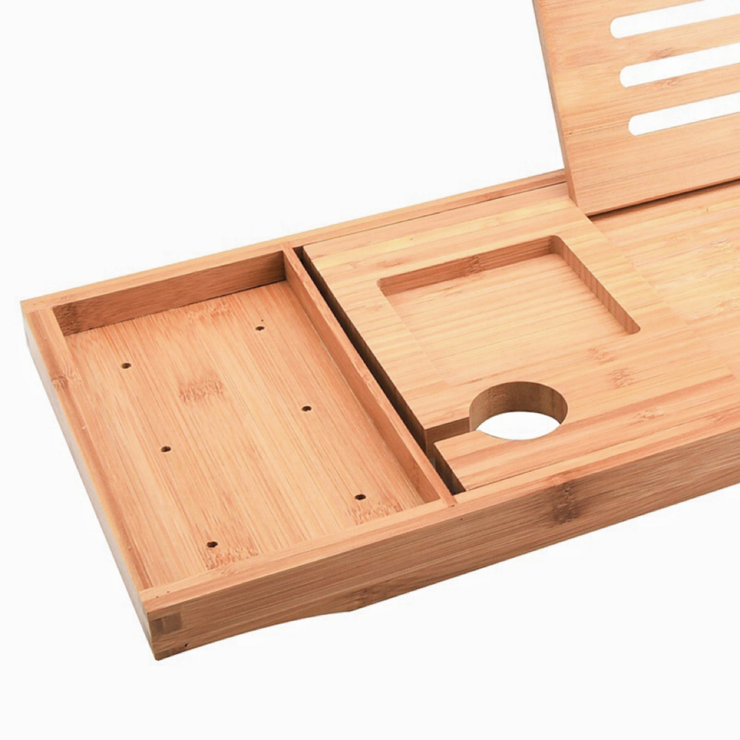 Expandable Bamboo Bathup Caddy Tray - Home & Garden > Bathroom Accessories - Zanlana Design and Home Decor