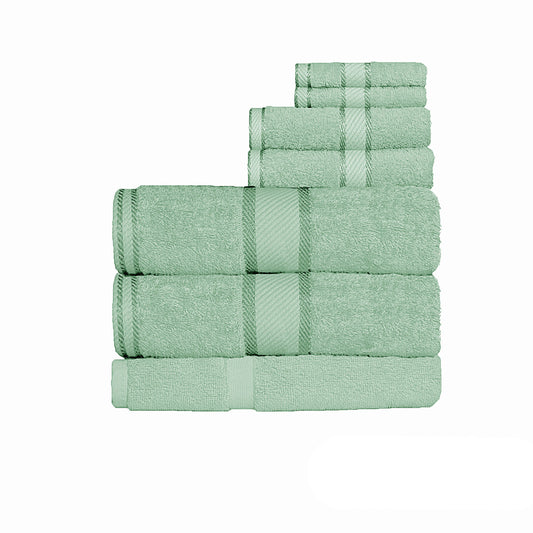 Kingtex 550gsm Cotton 7 Pce Bath Sheet Set Frost - Home & Garden > Bathroom Accessories - Zanlana Design and Home Decor