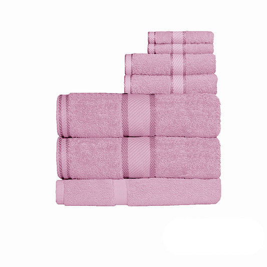 Kingtex 550gsm Cotton 7 Pce Bath Sheet Set Rose - Home & Garden > Bathroom Accessories - Zanlana Design and Home Decor