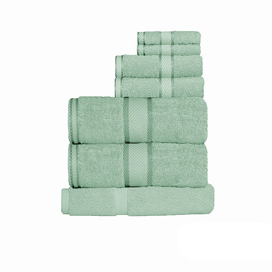 Kingtex 550gsm Cotton 7 Pce Towel Set Frost - Home & Garden > Bathroom Accessories - Zanlana Design and Home Decor