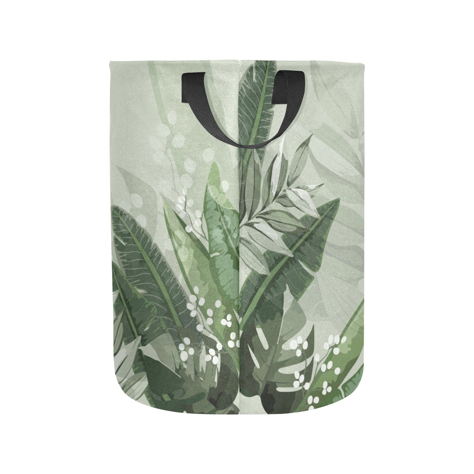 Green Leaves Laundry Basket Laundry Bag - Laundry Bag (Large) - Zanlana Design and Home Decor