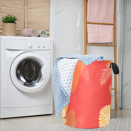 Orange Tropical Laundry Basket Laundry Bag - Laundry Bag (Large) - Zanlana Design and Home Decor