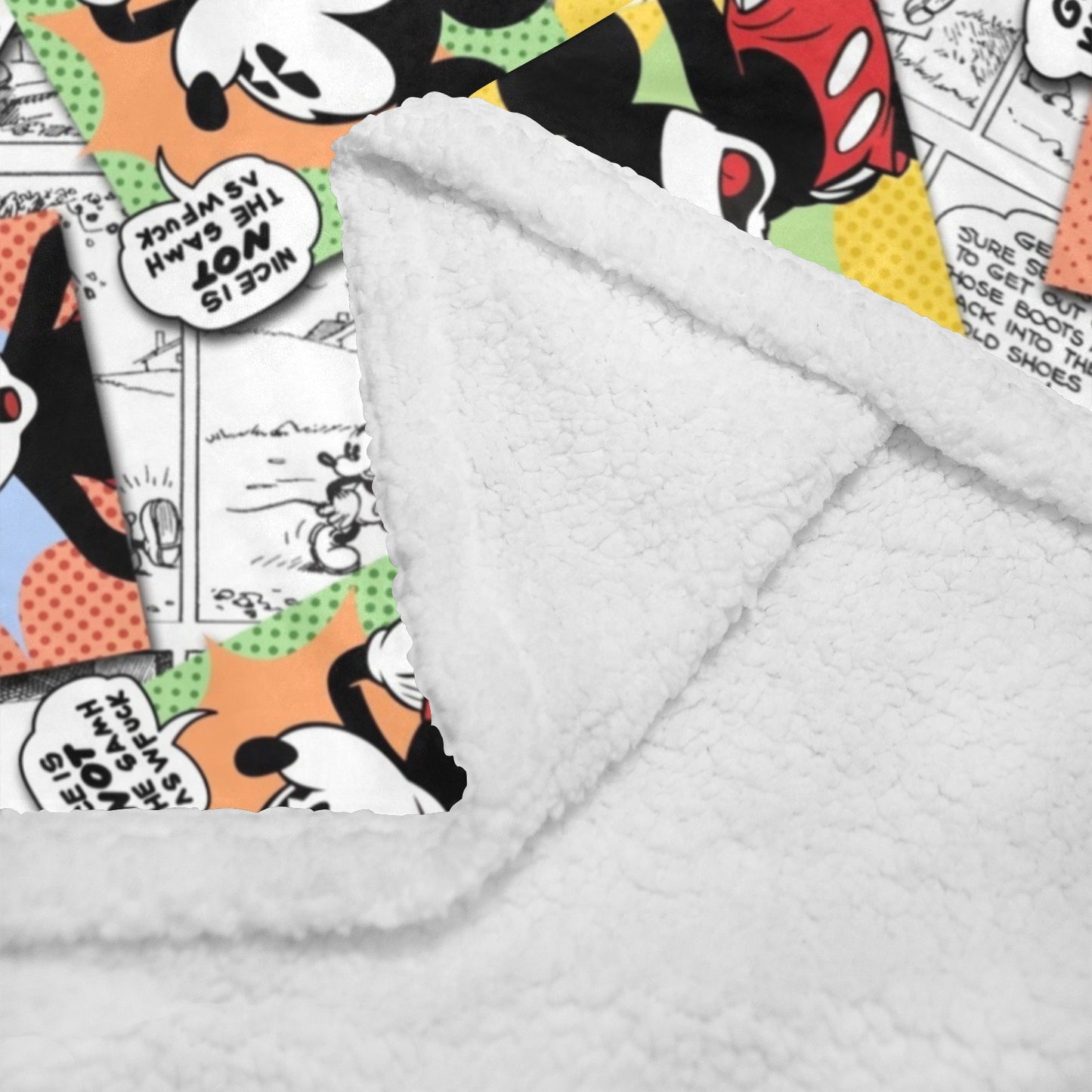 Mickey Mouse Double Layer Short Plush Blanket 50"X60" - Double Layer Short Plush Blanket 50"x60" - Zanlana Design and Home Decor
