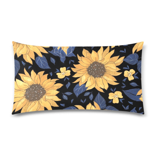 Sunflower Rectangle Pillow Case 20"x36" - Pillow Case 20"x36" - Zanlana Design and Home Decor