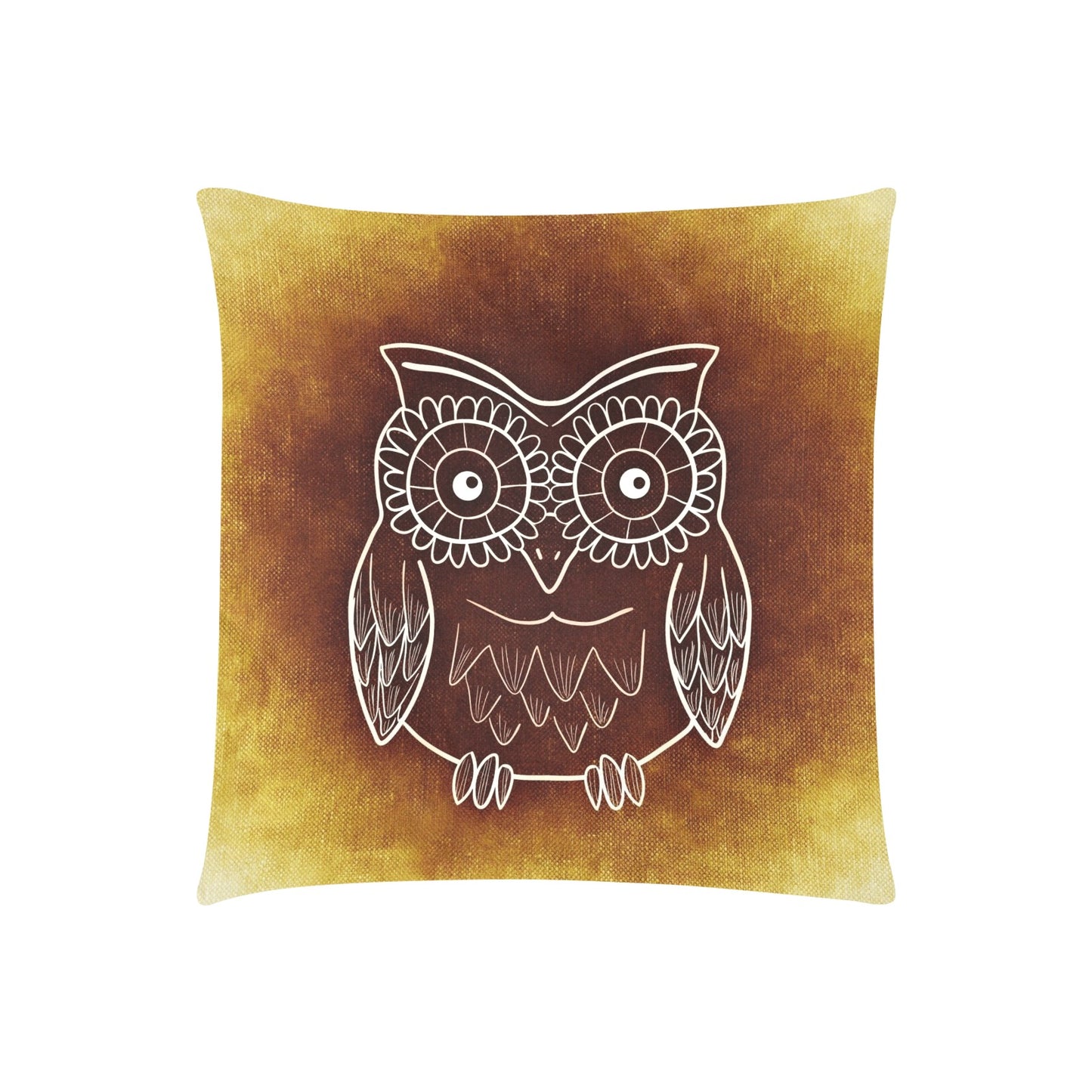 Owl Zippered Cushion Cover 20"x20" - Pillow Case - Zanlana Design and Home Decor