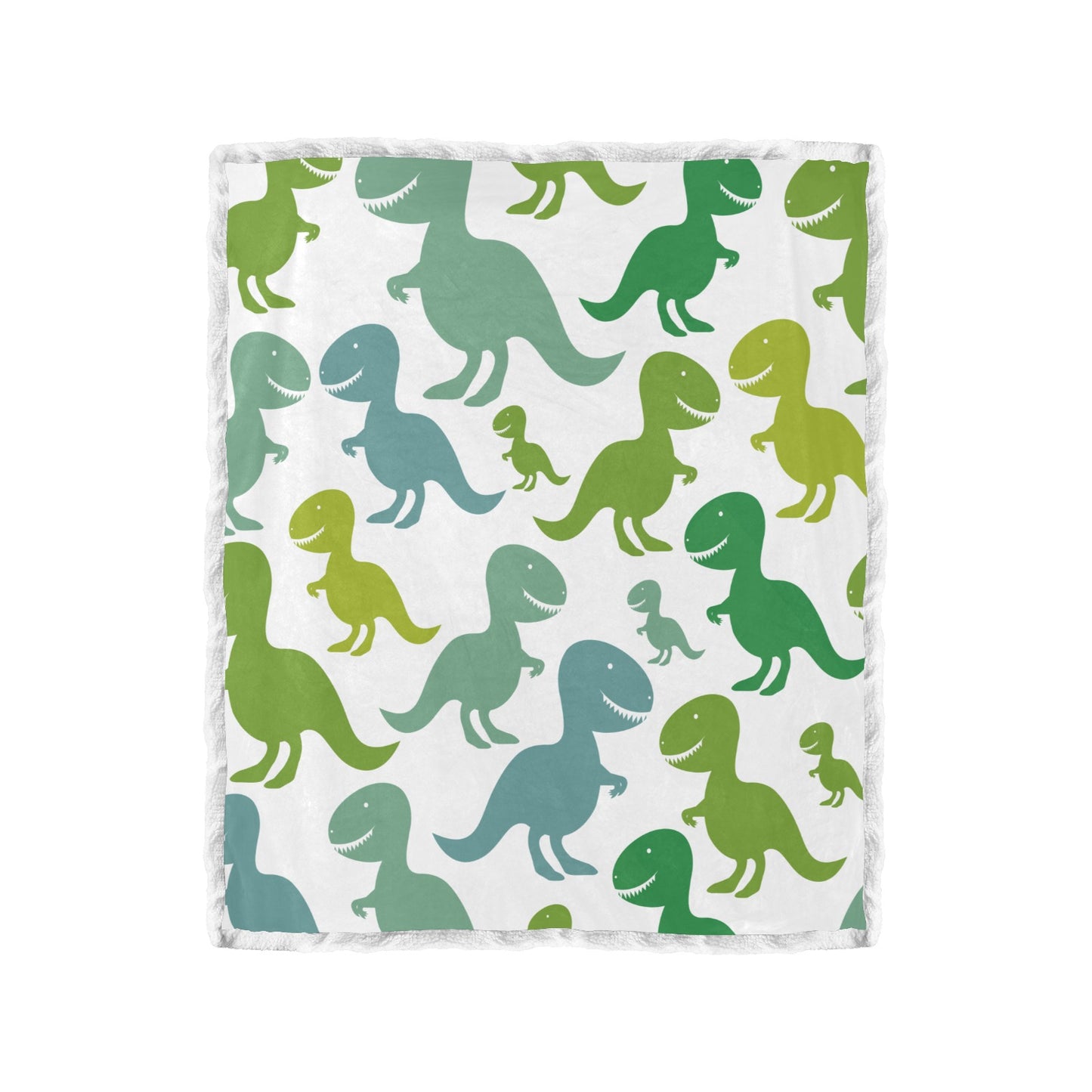 Dinosaurs Double Layer Short Plush Blanket 50"X60" - Double Layer Short Plush Blanket 50"x60" - Zanlana Design and Home Decor